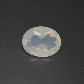 Ópalo de fuego blanco natural de 1,21 ct, corte óvalo, transparente