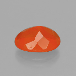 Ópalo de fuego Naranja fuego natural de 1.79 ct, Corte Óvalo, Transparente