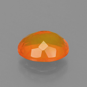 Ópalo de fuego Naranja natural de 1.59 ct, Corte Óvalo, Transparente