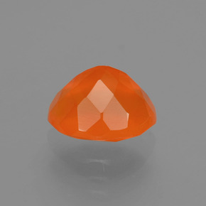 Ópalo de fuego naranja natural de 1,09 ct, corte óvalo, transparente