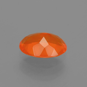 Ópalo de fuego Naranja natural de 0.93 ct, Corte Óvalo, Transparente