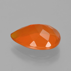 Ópalo de fuego Naranja natural de 1.94 ct, En forma de pera, Transparente