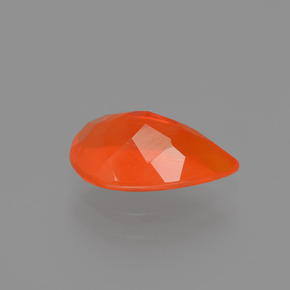 Ópalo de fuego Naranja natural de 0.99 ct, En forma de pera, Transparente