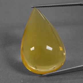 Ópalo de fuego Naranja amarillo natural de 16.66 ct, En forma de pera, Transparente