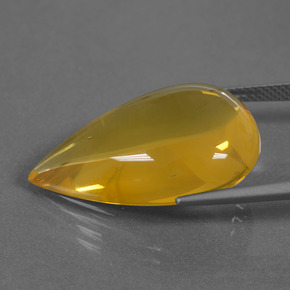 Ópalo de fuego Naranja amarillo natural de 16.66 ct, En forma de pera, Transparente