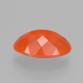 Ópalo de fuego naranja natural de 2,58 ct, corte óvalo, transparente