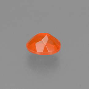 Ópalo de fuego Naranja natural de 0.43 ct, Corte Óvalo, Transparente