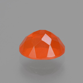 Ópalo de fuego naranja natural de 1,12 ct, corte óvalo, transparente