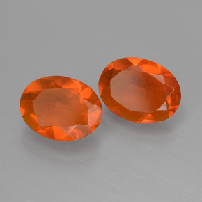 Ópalo de fuego Naranja natural de 0.00 ct, Ovalada, Transparente