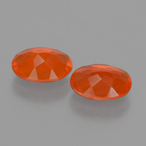 Ópalo de fuego Naranja natural de 0.00 ct, Ovalada, Transparente