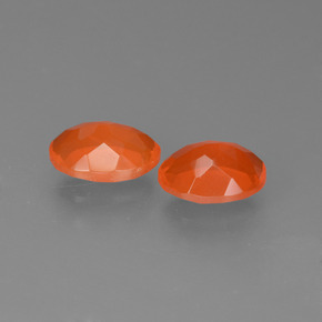 Gemas de Ópalo de fuego Naranja fuego natural de 1.40 ct, Corte Óvalo, Transparente