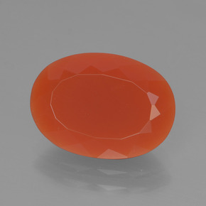 Ópalo de fuego naranja natural de 2,83 ct, corte óvalo, translúcido