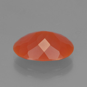 Ópalo de fuego naranja natural de 2,83 ct, corte óvalo, translúcido