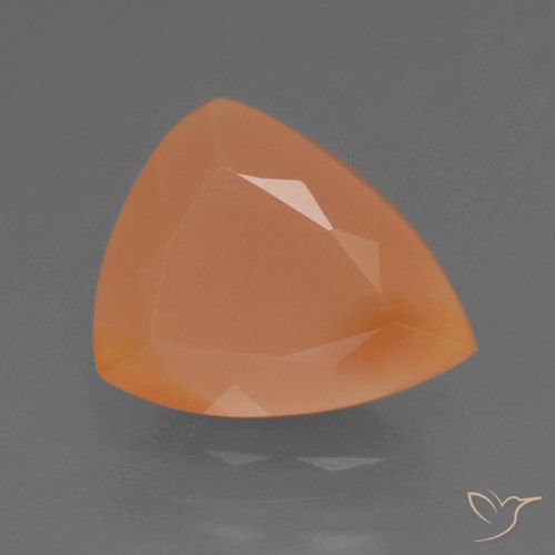 Ópalo de fuego Naranja melocotón vívido natural de 1.34 ct, Trillón, Opaco