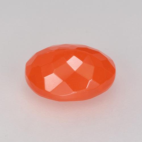 Ópalo de fuego Naranja intenso natural de 1.30 ct, Corte Óvalo, Transparente