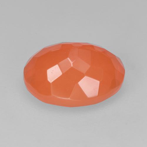 Ópalo de fuego Naranja medio natural de 1.67 ct, Corte Óvalo, Transparente