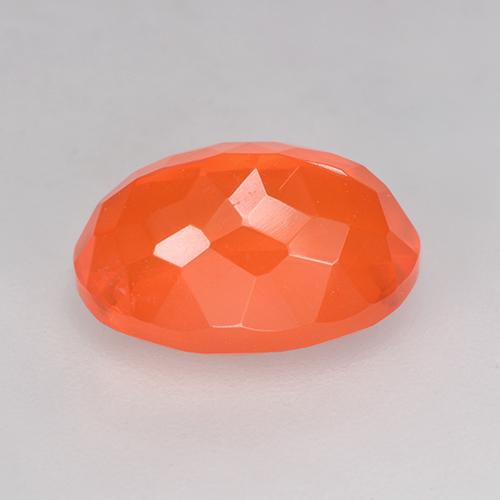 Ópalo de fuego Naranja claro natural de 2.93 ct, Corte Óvalo, Transparente