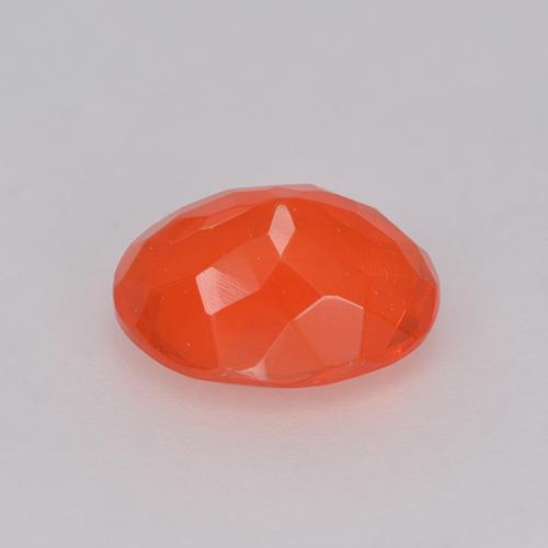 Ópalo de fuego Naranja intenso natural de 0.83 ct, Corte Óvalo, Transparente