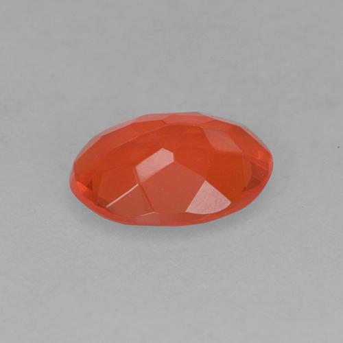 Ópalo de fuego Naranja cálido natural de 0.38 ct, Corte Óvalo, Transparente