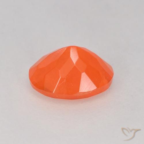 Ópalo de fuego Naranja claro natural de 0.50 ct, Ovalada, Transparente
