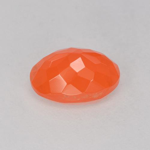 Ópalo de fuego Naranja fuego natural de 0.75 ct, Corte Óvalo, Transparente