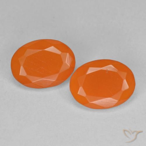 1.44ctw Natural Naranja melocotón vívido Ópalo de fuego, Ovalada, Transparente