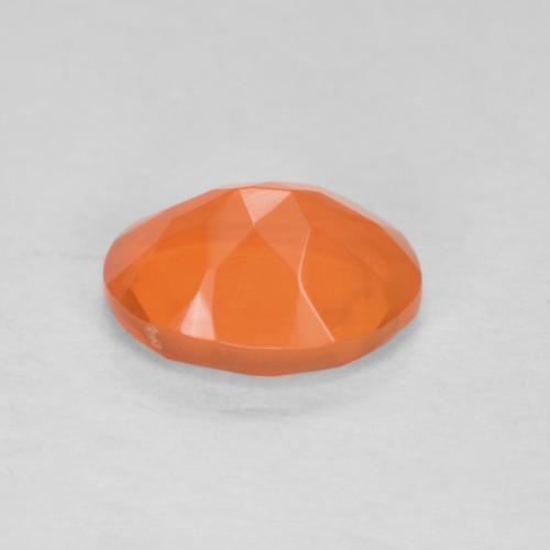 Ópalo de fuego Naranja medio natural de 0.73 ct, Corte Óvalo, Translúcido