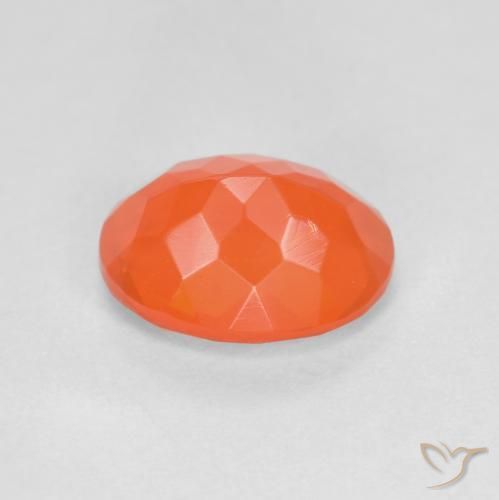 Ópalo de fuego Naranja claro natural de 0.78 ct, Ovalada, Translúcido