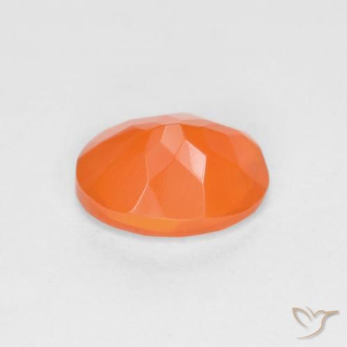 Ópalo de fuego Naranja medio natural de 0.71 ct, Ovalada, Translúcido
