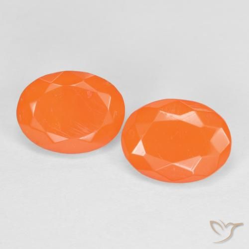 1.45ctw Natural Naranja medio Ópalo de fuego, Ovalada, Translúcido