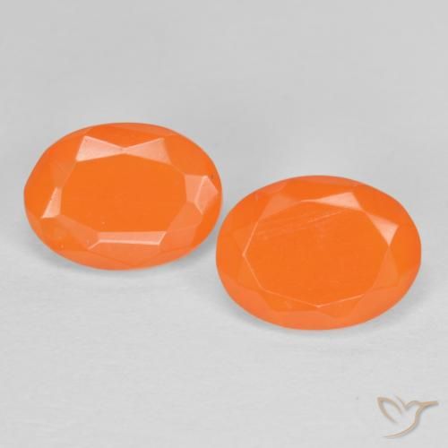 1.31ctw Natural Naranja medio Ópalo de fuego, Ovalada, Translúcido