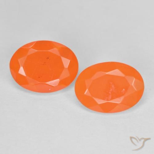1.22ctw Natural Naranja medio Ópalo de fuego, Ovalada, Translúcido