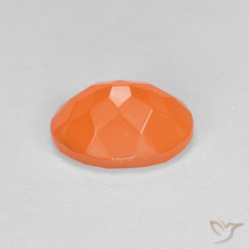Ópalo de fuego Naranja medio natural de 0.85 ct, Ovalada, Transparente