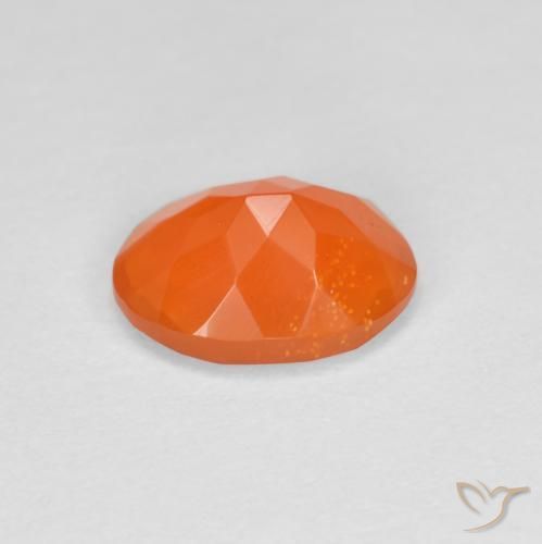 Ópalo de fuego Naranja intenso natural de 0.67 ct, Ovalada, Transparente