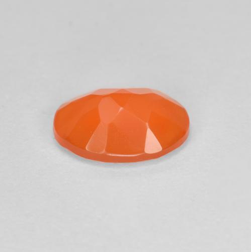 Ópalo de fuego Naranja fuego natural de 0.53 ct, Corte Óvalo, Transparente