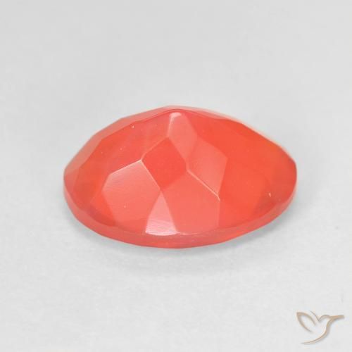 Ópalo de fuego Rojo medio natural de 1.74 ct, Ovalada, Transparente