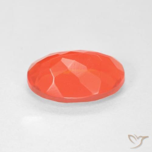 Ópalo de fuego Naranja claro natural de 1.97 ct, Ovalada, Transparente