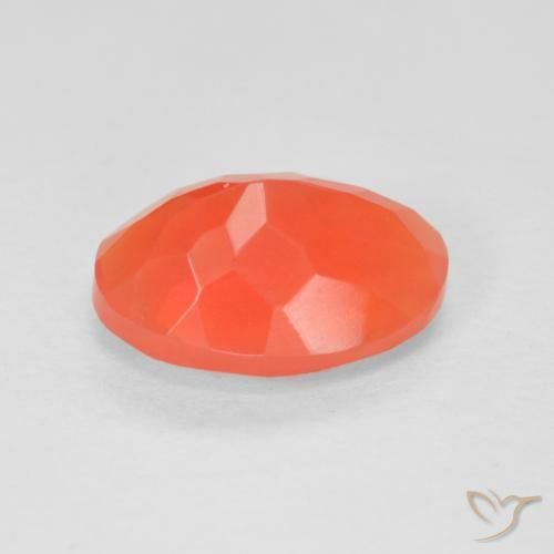 Ópalo de fuego Rojo-naranja carmesí claro natural de 1.92 ct, Ovalada, Transparente