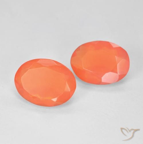 2.19ctw Natural Naranja claro Ópalo de fuego, Ovalada, Transparente