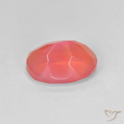 Ópalo de fuego Naranja claro natural de 1.25 ct, Ovalada, Transparente