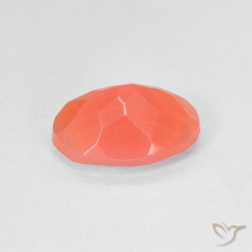Ópalo de fuego Naranja claro natural de 1.17 ct, Ovalada, Transparente