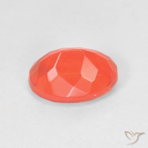 Ópalo de fuego Naranja intenso natural de 1.34 ct, Ovalada, Transparente