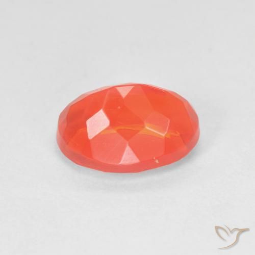Ópalo de fuego Naranja fuego natural de 1.43 ct, Ovalada, Transparente