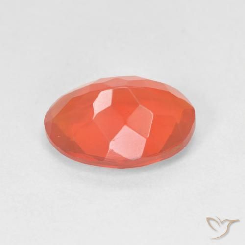 Ópalo de fuego Naranja medio natural de 1.61 ct, Ovalada, Transparente