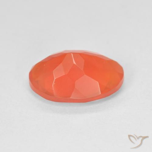 Ópalo de fuego Naranja intenso natural de 2.10 ct, Ovalada, Transparente