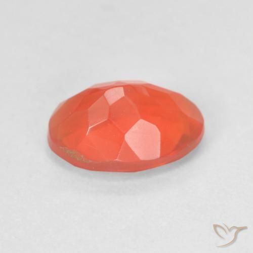 Ópalo de fuego Naranja claro natural de 1.09 ct, Ovalada, Transparente