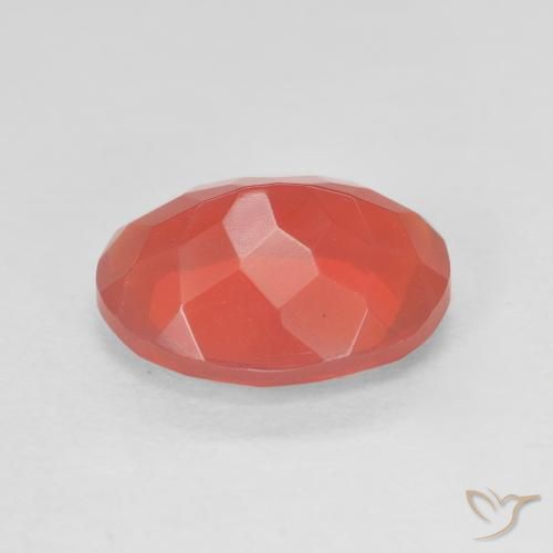 Ópalo de fuego Rojo medio natural de 2.41 ct, Ovalada, Transparente