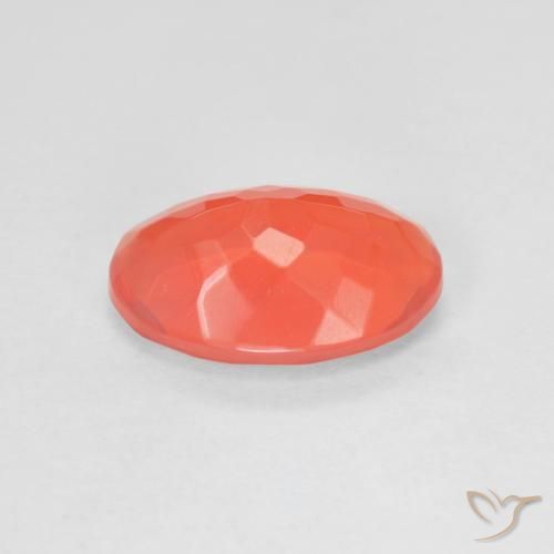 Ópalo de fuego Rojo medio natural de 1.78 ct, Ovalada, Transparente
