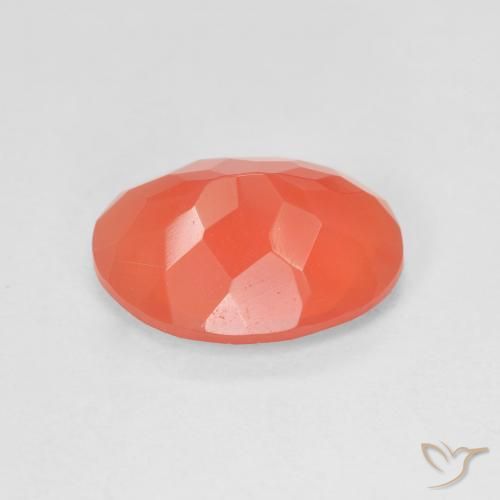 Ópalo de fuego Rojo medio natural de 2.74 ct, Ovalada, Transparente