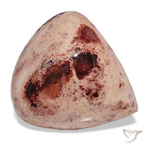 Ópalo de fuego multicolor natural de 14,71 ct, en forma de pera, opaco